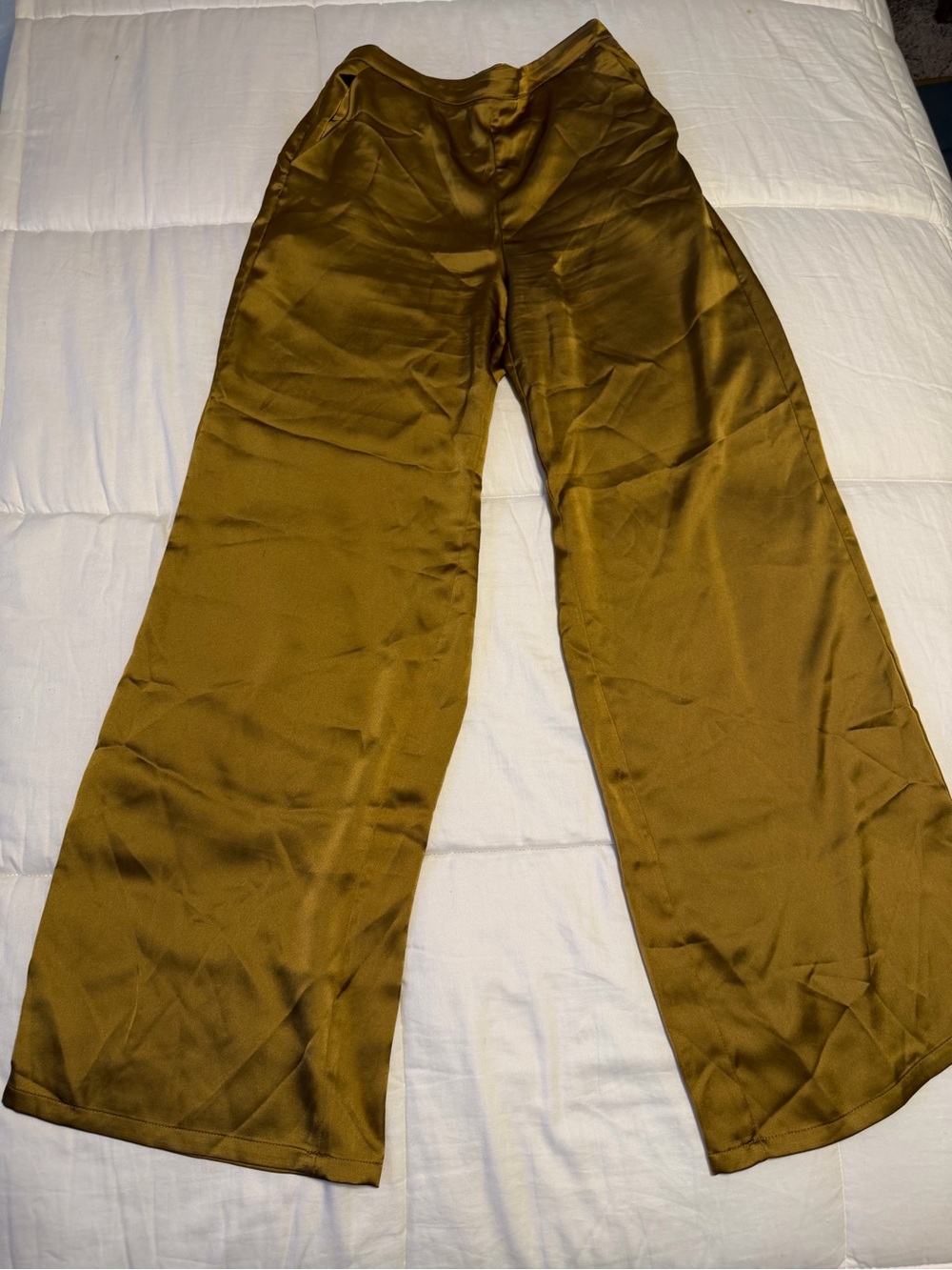 Forever 21 Satin Wide-Leg Pants
